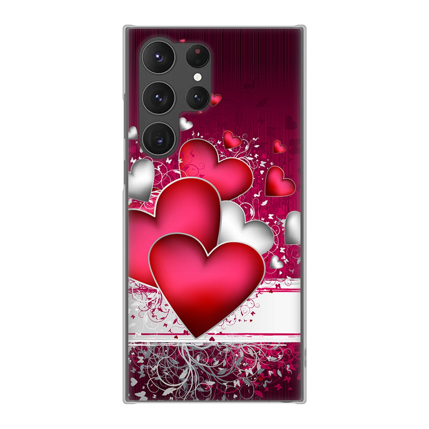 Galaxy S23 Ultra SC-52D docomo 高画質仕上げ 背面印刷 ハードケース 【VA835 ハートの息吹】