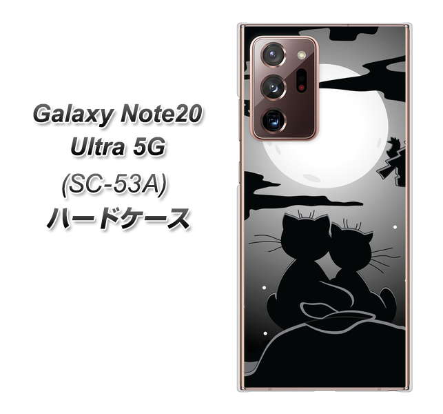 docomo ギャラクシー ノート20 ウルトラ 5G SC-53A 高画質仕上げ 背面印刷 ハードケース【342 月夜の二人】