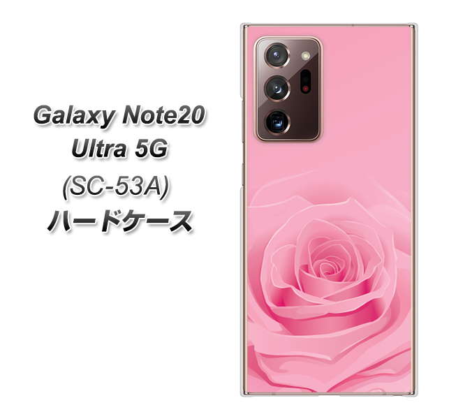 docomo ギャラクシー ノート20 ウルトラ 5G SC-53A 高画質仕上げ 背面印刷 ハードケース【401 ピンクのバラ】