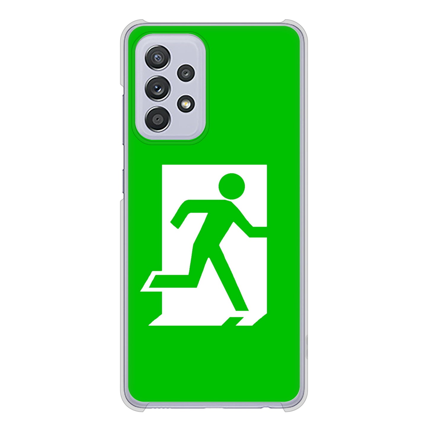 Galaxy A52 5G SC-53B 高画質仕上げ 背面印刷 ハードケース 【163 非常口】
