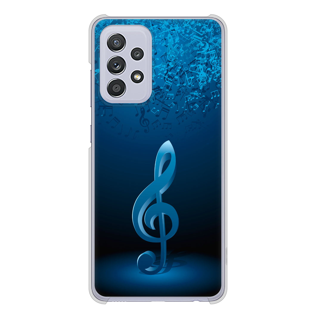 Galaxy A52 5G SC-53B 高画質仕上げ 背面印刷 ハードケース 音符
