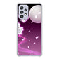 Galaxy A52 5G SC-53B 高画質仕上げ 背面印刷 ハードケース 【1223 紫に染まる月と桜】