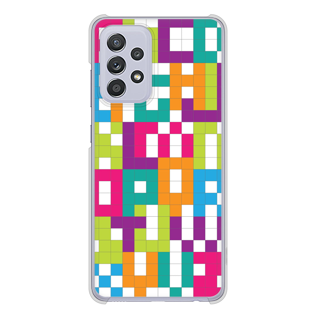 Galaxy A52 5G SC-53B 高画質仕上げ 背面印刷 ハードケース 【IB916 ブロックアルファベット】