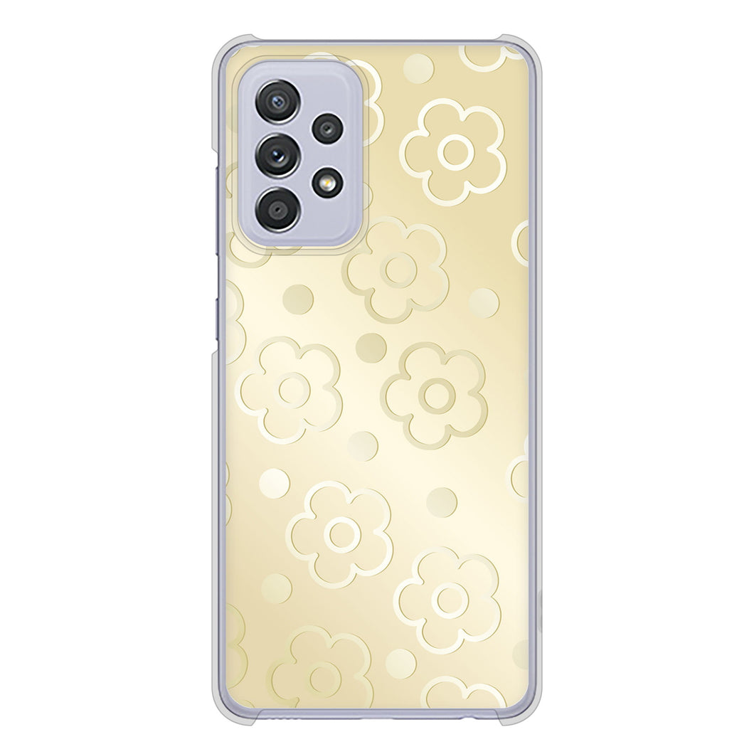 Galaxy A52 5G SC-53B 高画質仕上げ 背面印刷 ハードケース エンボス風デイジーシンプル