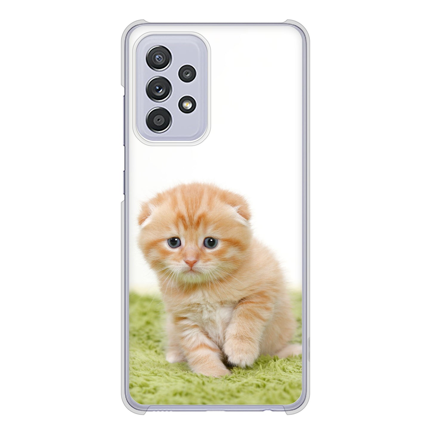 Galaxy A52 5G SC-53B 高画質仕上げ 背面印刷 ハードケース 【VA802 ネコこっそり】