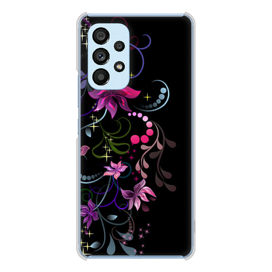 Galaxy A53 5G SC-53C docomo 高画質仕上げ 背面印刷 ハードケース 【263 闇に浮かぶ華】