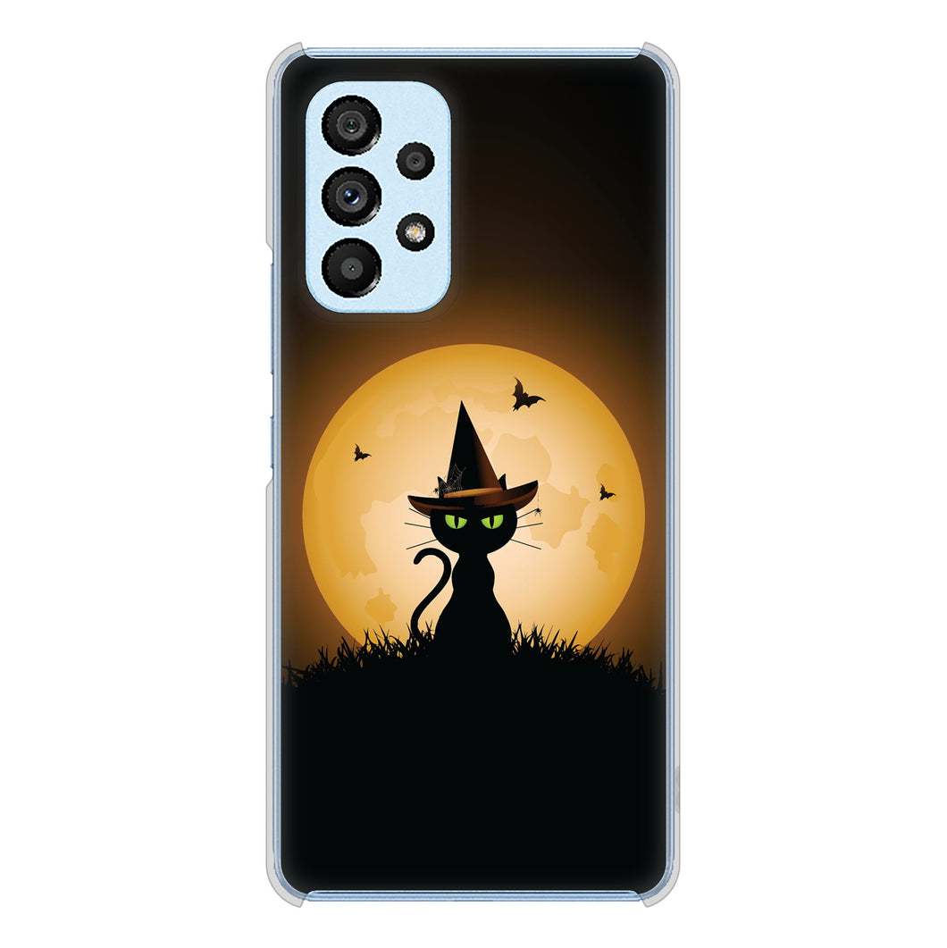 Galaxy A53 5G SC-53C docomo 高画質仕上げ 背面印刷 ハードケース 夜とネコ