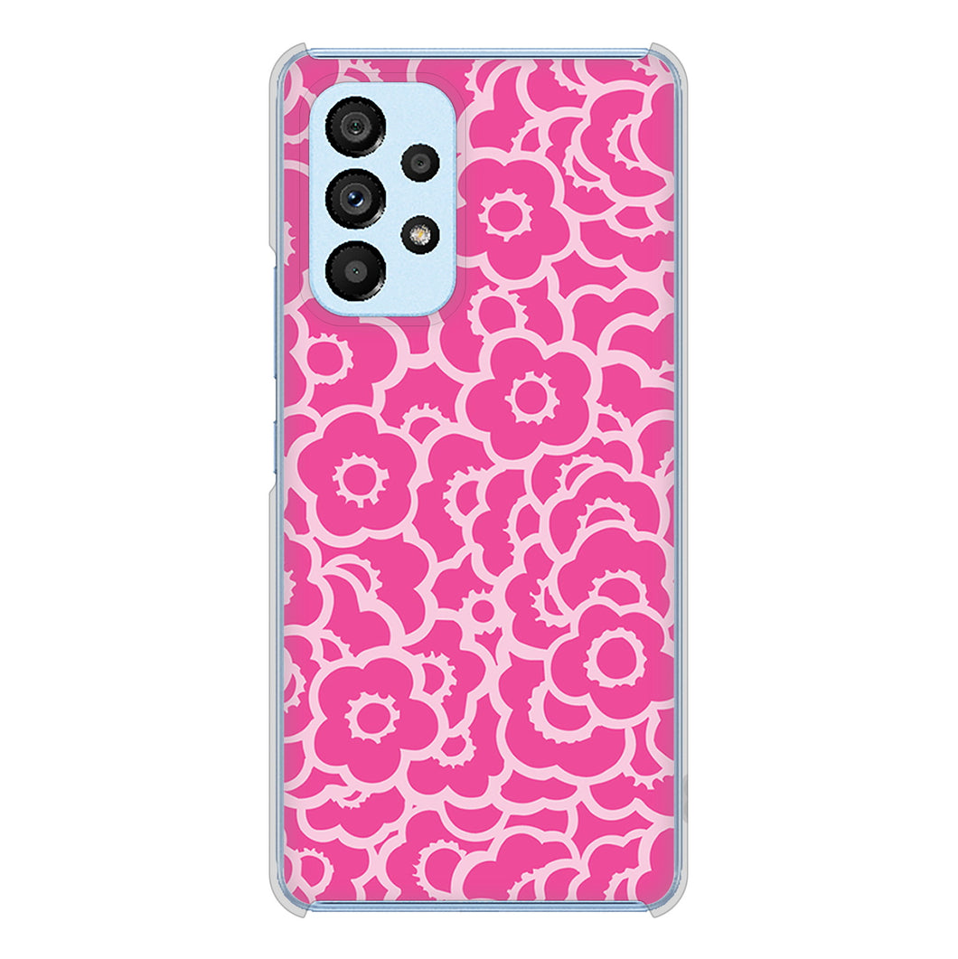 Galaxy A53 5G SC-53C docomo 高画質仕上げ 背面印刷 ハードケース 【716 ピンクフラワー】