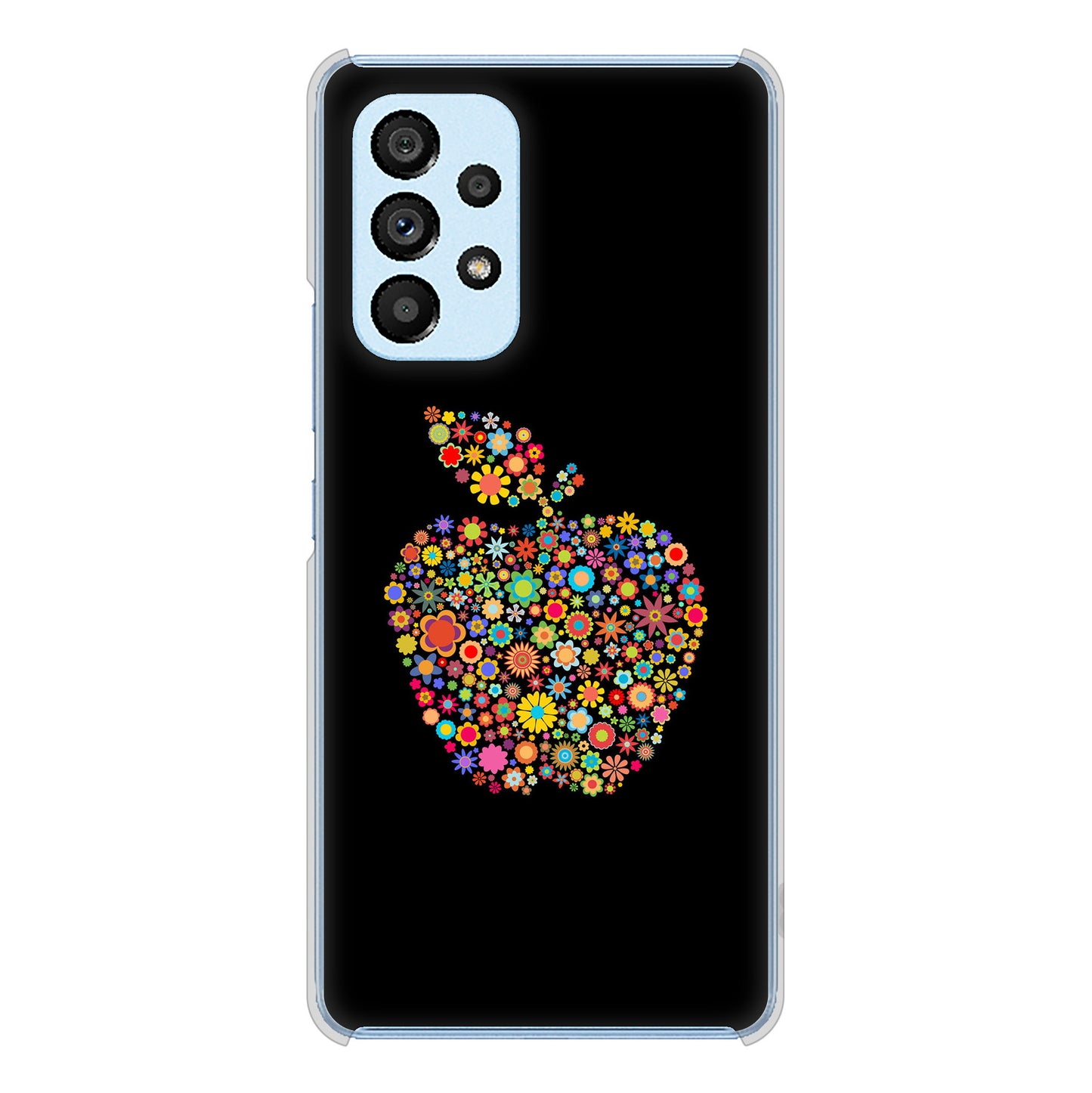 Galaxy A53 5G SC-53C docomo 高画質仕上げ 背面印刷 ハードケース 【1195 カラフルアップル】