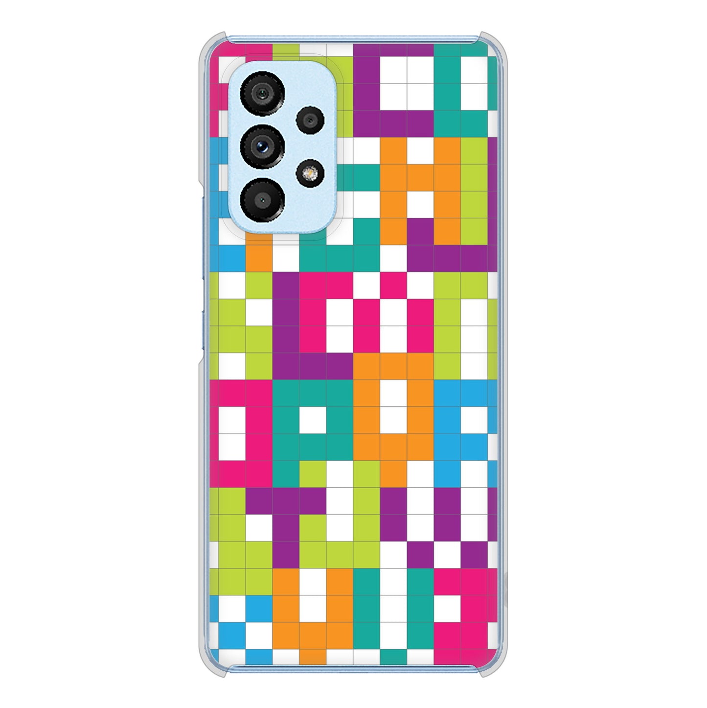Galaxy A53 5G SC-53C docomo 高画質仕上げ 背面印刷 ハードケース 【IB916 ブロックアルファベット】