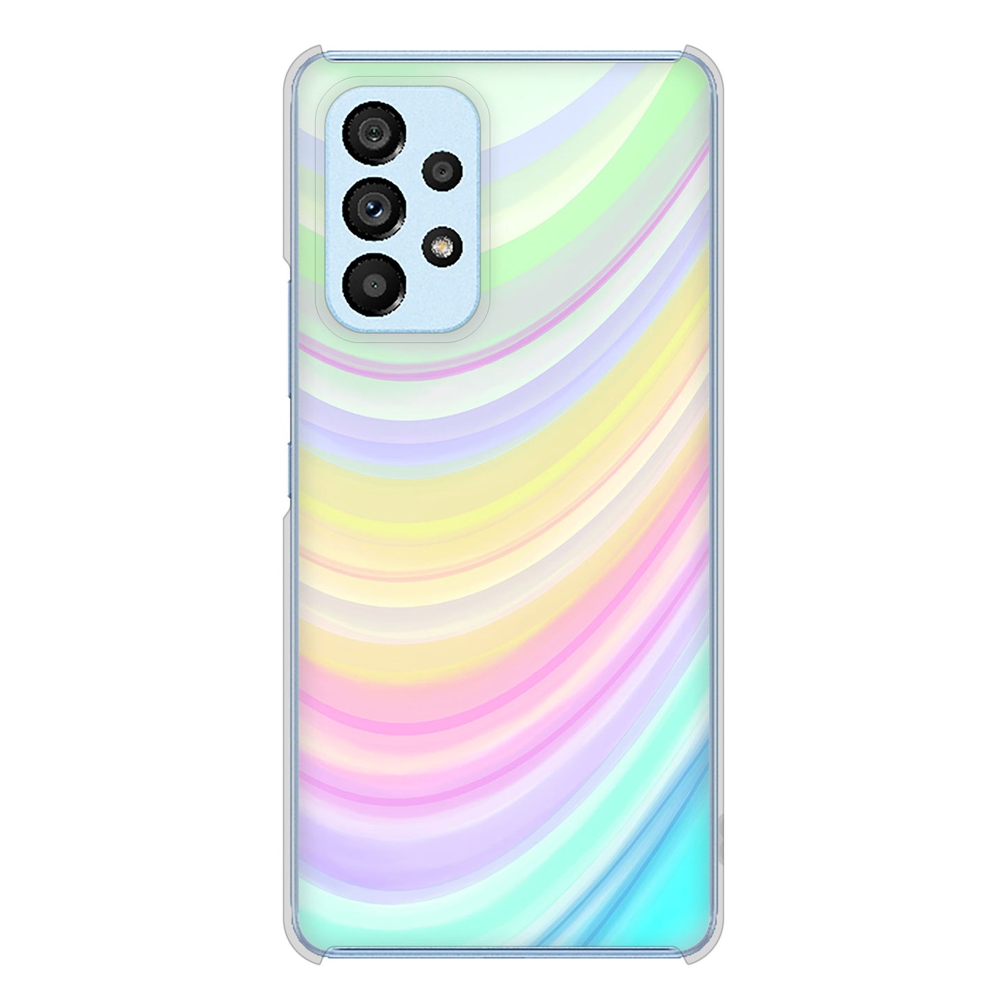 Galaxy A53 5G SC-53C docomo 高画質仕上げ 背面印刷 ハードケース レインボー