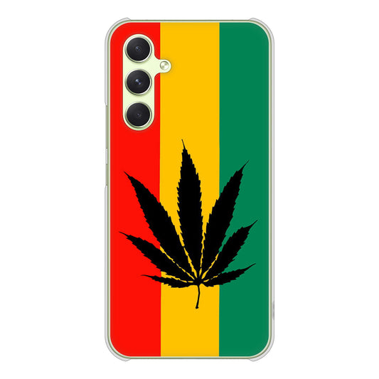 Galaxy A54 5G SC-53D docomo 高画質仕上げ 背面印刷 ハードケース 【083 大麻ラスタカラー】