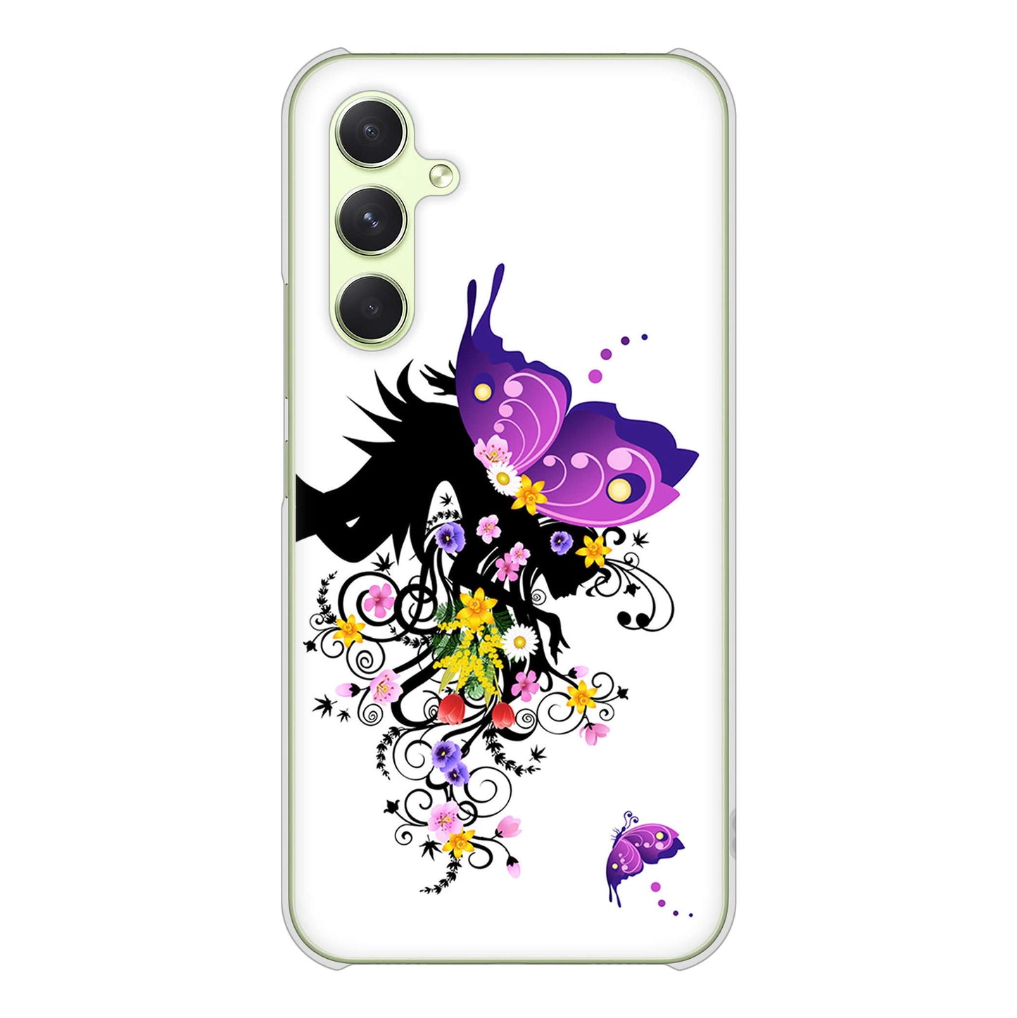 Galaxy A54 5G SC-53D docomo 高画質仕上げ 背面印刷 ハードケースバタフライ