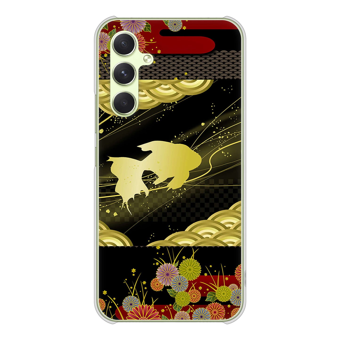 Galaxy A54 5G SC-53D docomo 高画質仕上げ 背面印刷 ハードケース 【174 天の川の金魚】