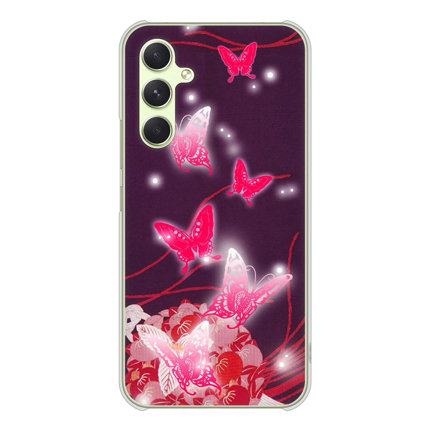 Galaxy A54 5G SC-53D docomo 高画質仕上げ 背面印刷 ハードケースバタフライ