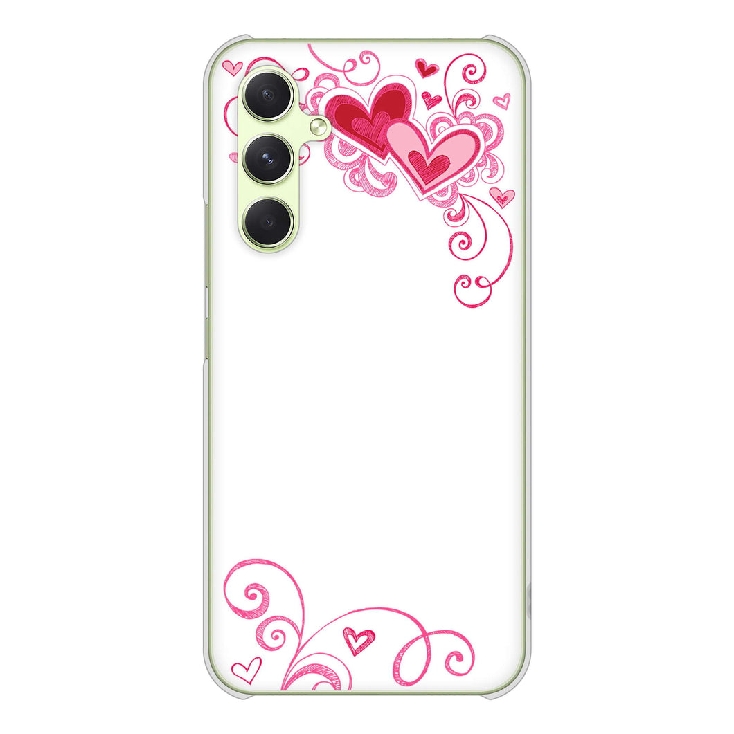 Galaxy A54 5G SC-53D docomo 高画質仕上げ 背面印刷 ハードケースプリティハート