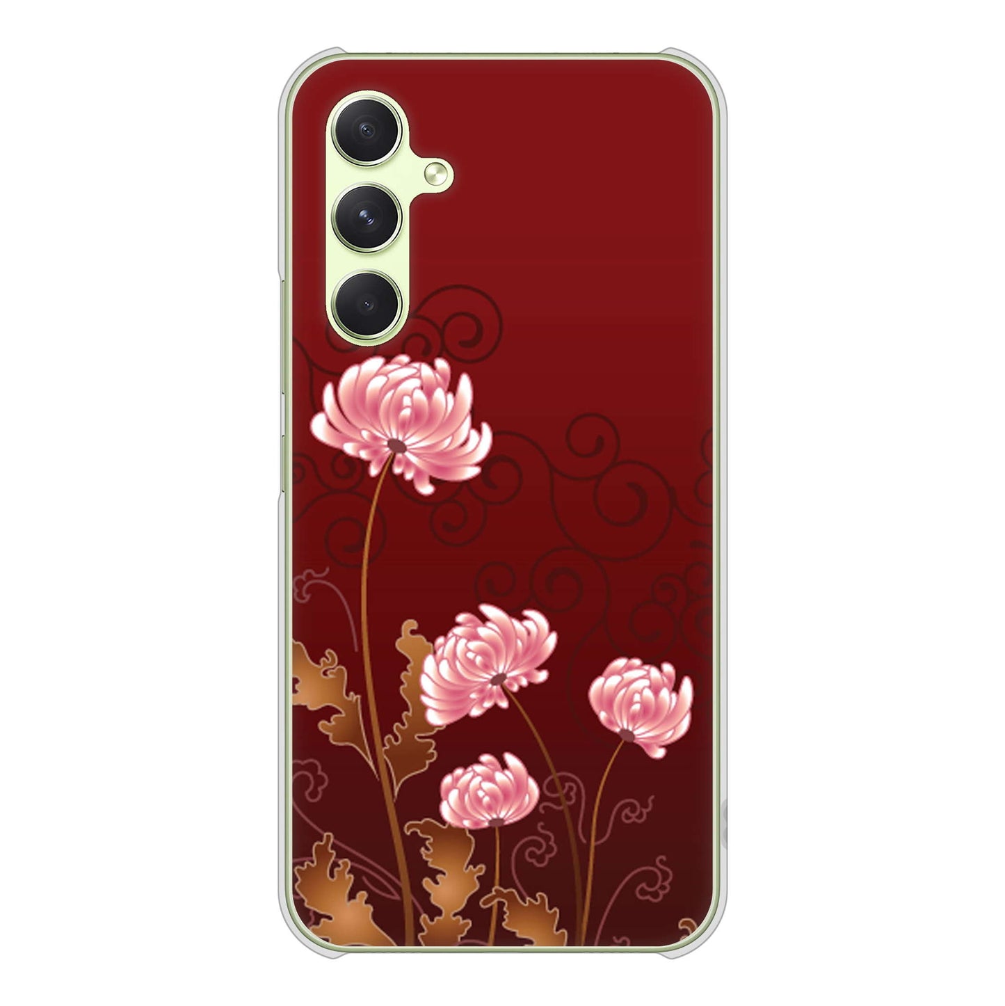 Galaxy A54 5G SC-53D docomo 高画質仕上げ 背面印刷 ハードケース 【375 優美な菊】