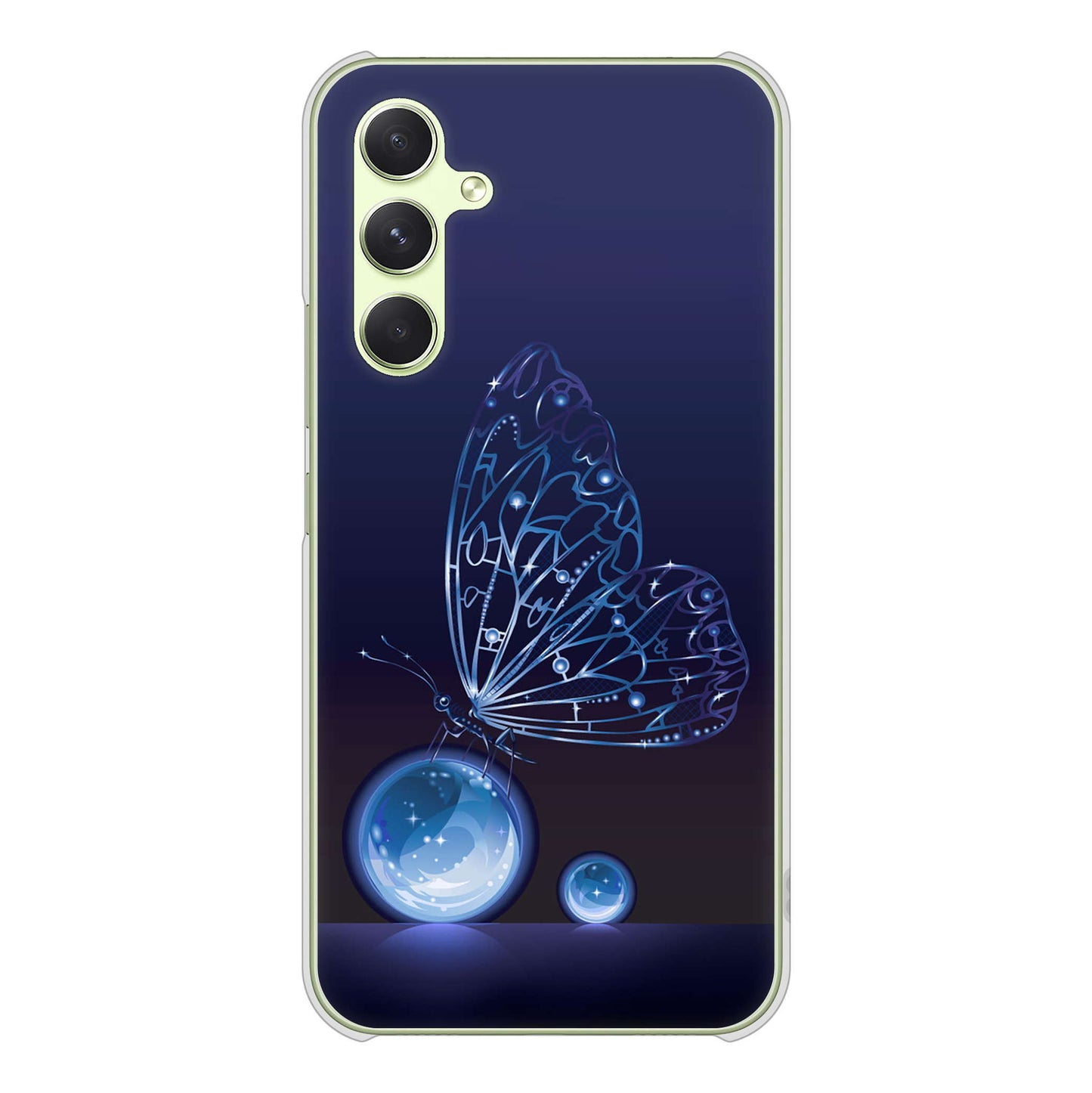 Galaxy A54 5G SC-53D docomo 高画質仕上げ 背面印刷 ハードケースバタフライ