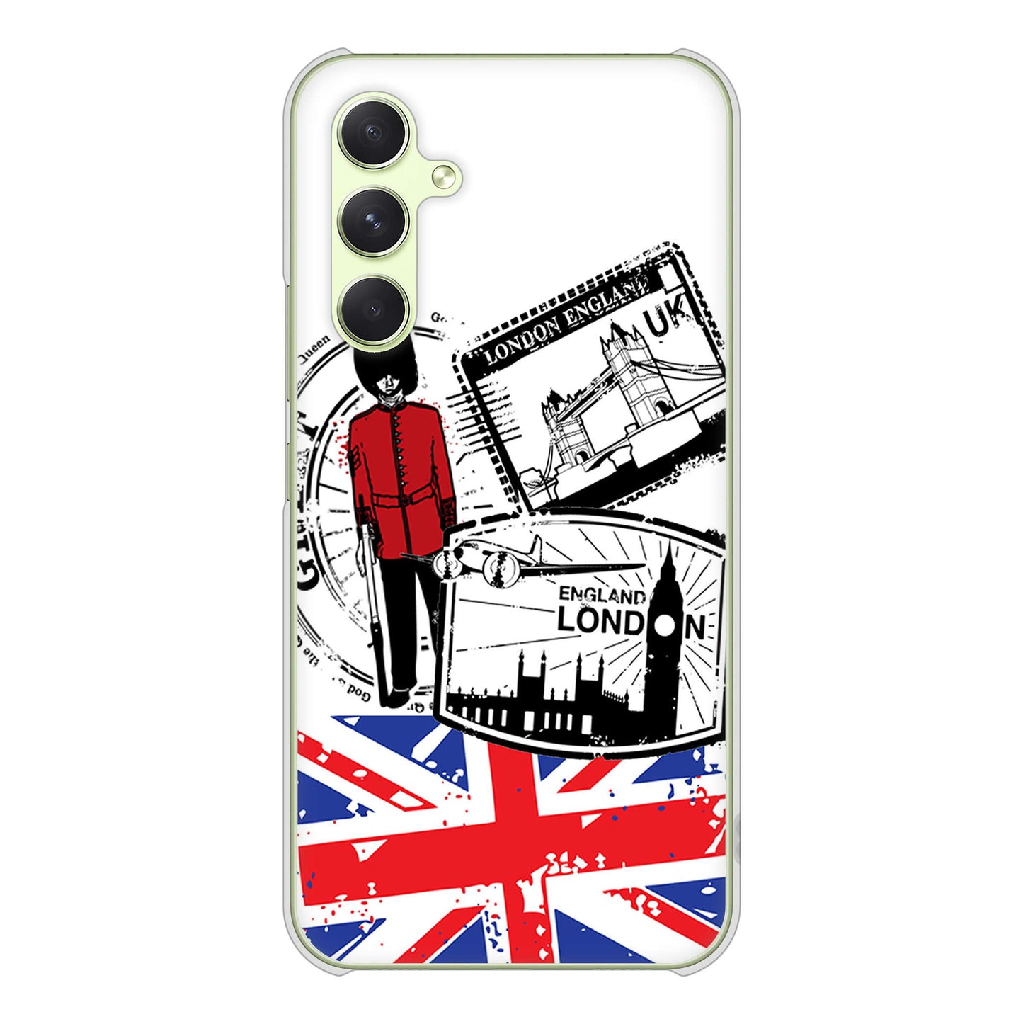 Galaxy A54 5G SC-53D docomo 高画質仕上げ 背面印刷 ハードケースイギリスの風景