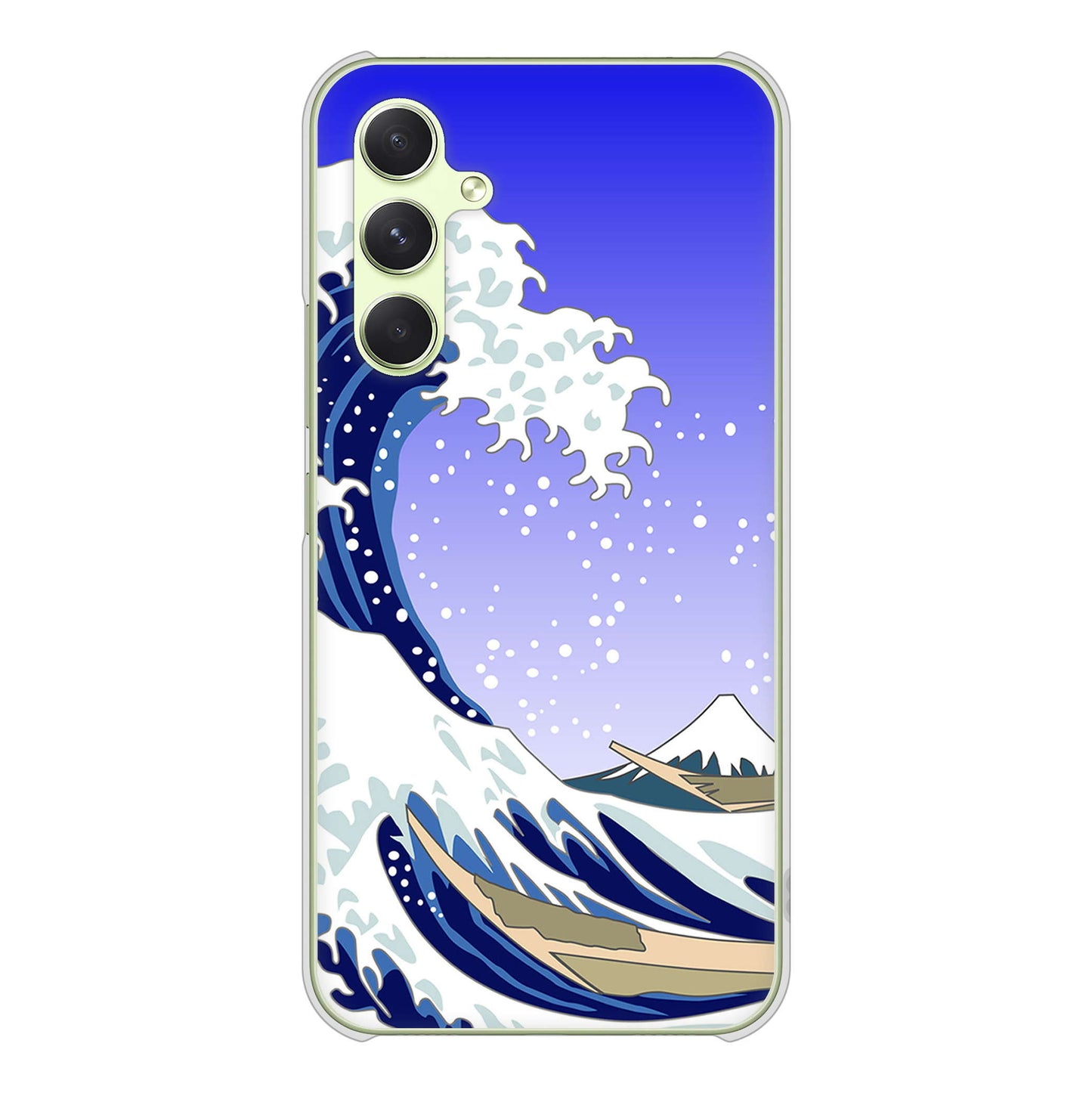 Galaxy A54 5G SC-53D docomo 高画質仕上げ 背面印刷 ハードケース 【625 波に富士】