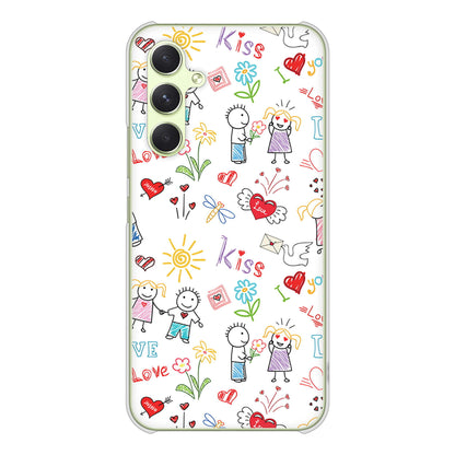 Galaxy A54 5G SC-53D docomo 高画質仕上げ 背面印刷 ハードケースカップル＆ファミリー