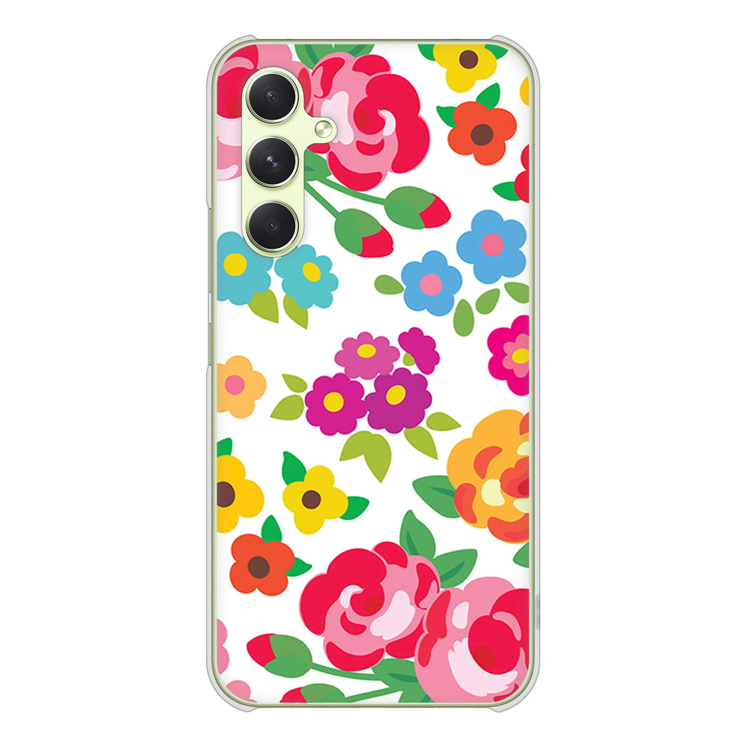 Galaxy A54 5G SC-53D docomo 高画質仕上げ 背面印刷 ハードケース 【776 5月のフラワーガーデン】