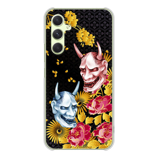Galaxy A54 5G SC-53D docomo 高画質仕上げ 背面印刷 ハードケース 【1024 般若と牡丹2】