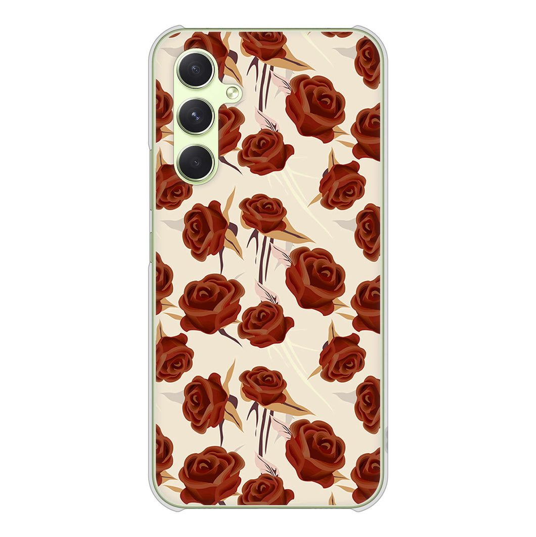 Galaxy A54 5G SC-53D docomo 高画質仕上げ 背面印刷 ハードケース 【1157 クラシックローズ】