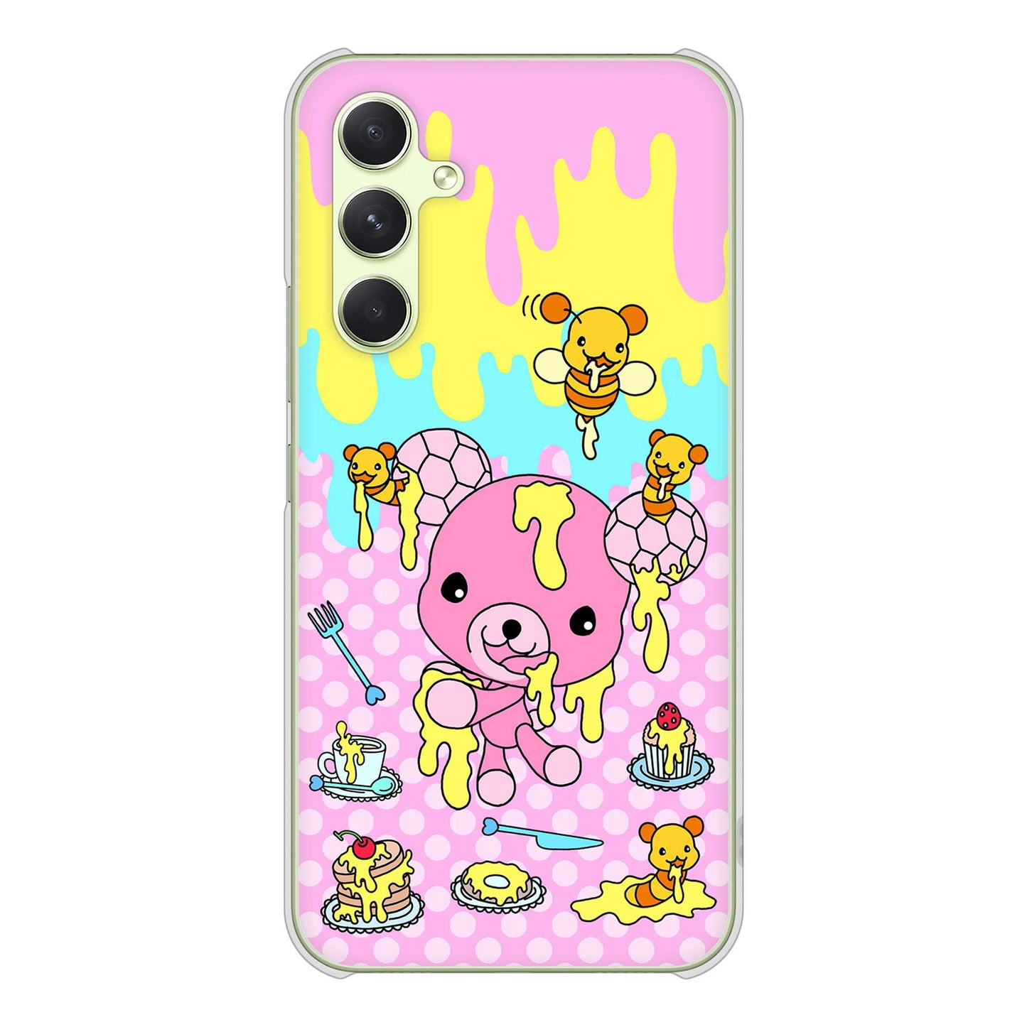 Galaxy A54 5G SC-53D docomo 高画質仕上げ 背面印刷 ハードケースむかいあぐる ハニベア