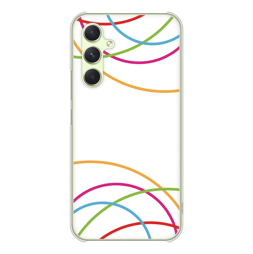 Galaxy A54 5G SC-53D docomo 高画質仕上げ 背面印刷 ハードケース 【IB912 重なり合う曲線】