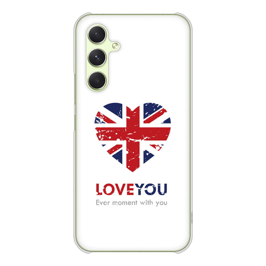 Galaxy A54 5G SC-53D docomo 高画質仕上げ 背面印刷 ハードケースユニオンジャックハート