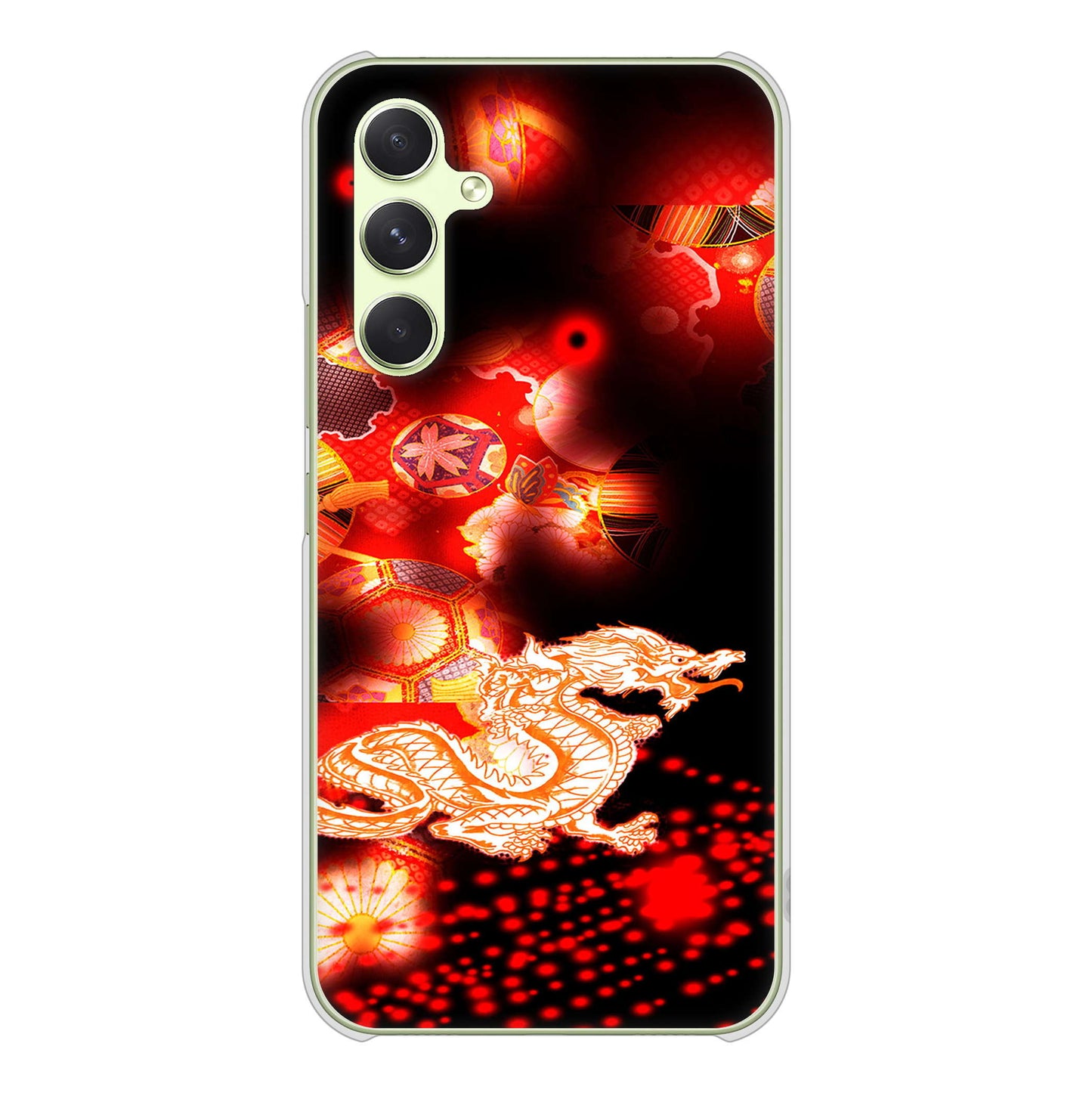Galaxy A54 5G SC-53D docomo 高画質仕上げ 背面印刷 ハードケース赤竜