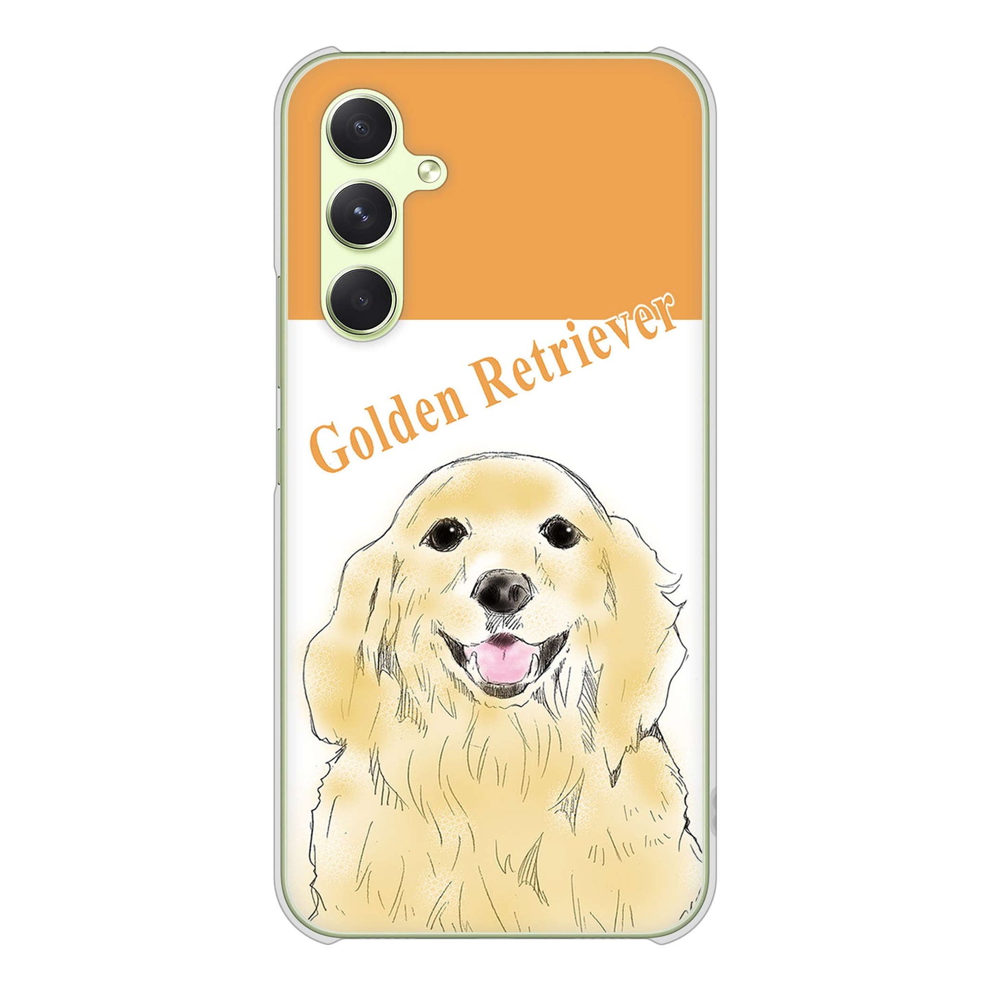 Galaxy A54 5G SC-53D docomo 高画質仕上げ 背面印刷 ハードケースゴールデンレトリバー