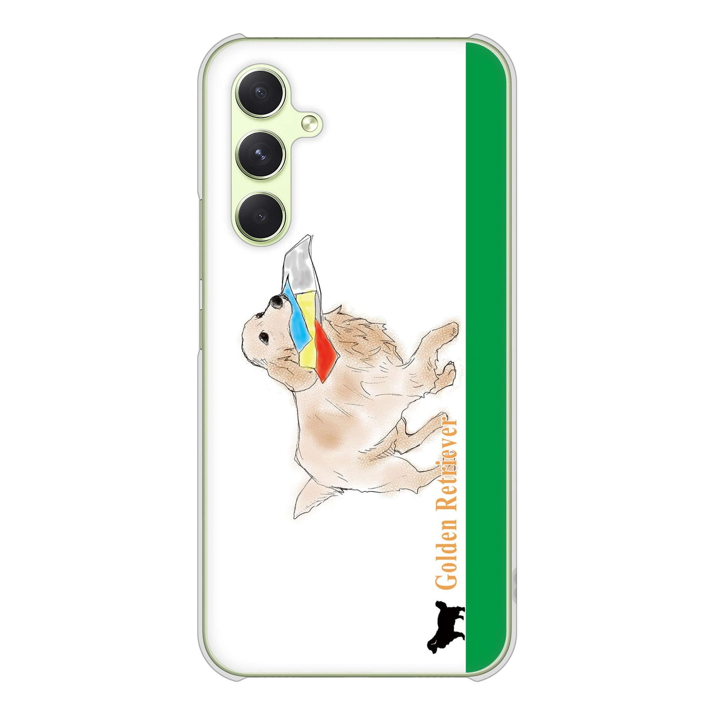 Galaxy A54 5G SC-53D docomo 高画質仕上げ 背面印刷 ハードケースゴールデンレトリバー