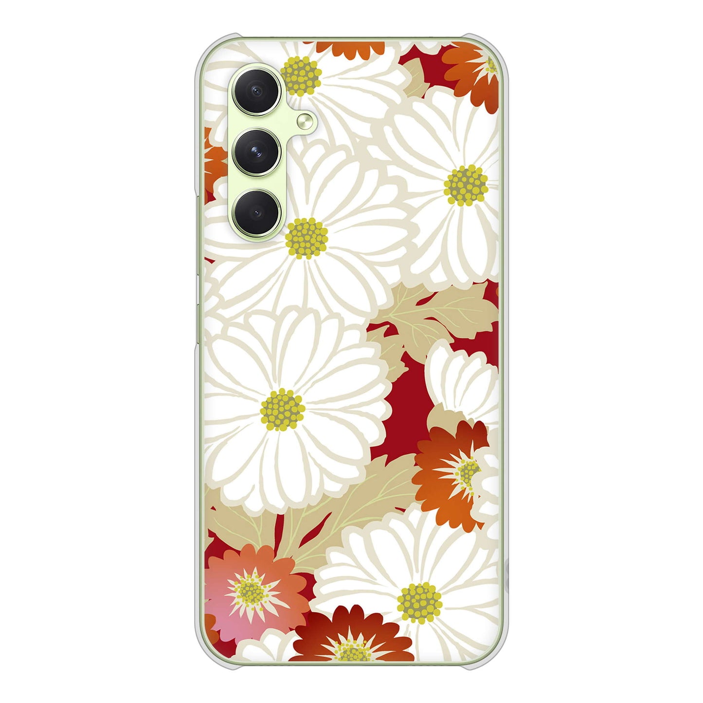 Galaxy A54 5G SC-53D docomo 高画質仕上げ 背面印刷 ハードケース和花柄