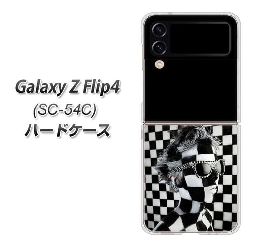 Galaxy Z Flip4 SC-54C docomo 高画質仕上げ 背面印刷 ハードケース【357 bk&wh】