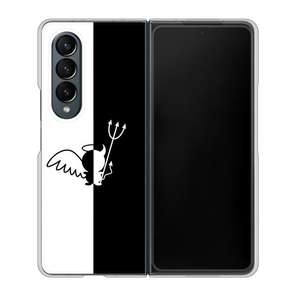 Galaxy Z Fold4 SC-55C docomo 高画質仕上げ 背面印刷 ハードケース【027 ハーフデビット】