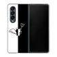 Galaxy Z Fold4 SC-55C docomo 高画質仕上げ 背面印刷 ハードケース【027 ハーフデビット】