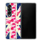 Galaxy Z Fold4 SC-55C docomo 高画質仕上げ 背面印刷 ハードケース【EK894 ユニオンジャックフラワー】