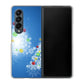 Galaxy Z Fold4 SC-55C docomo 高画質仕上げ 背面印刷 ハードケース【YJ347 クリスマスツリー】