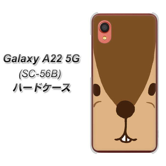 Galaxy A22 5G SC-56B docomo 高画質仕上げ 背面印刷 ハードケース【349 りす】
