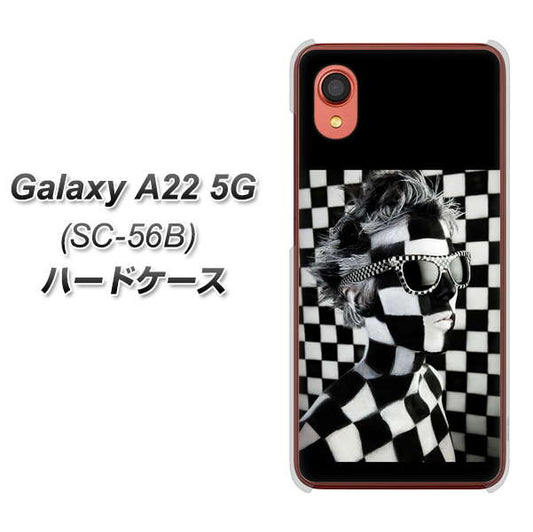 Galaxy A22 5G SC-56B docomo 高画質仕上げ 背面印刷 ハードケース【357 bk&wh】