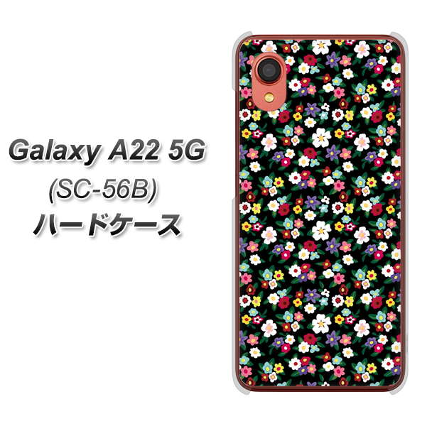 Galaxy A22 5G SC-56B docomo 高画質仕上げ 背面印刷 ハードケース【778 マイクロリバティプリントBK】