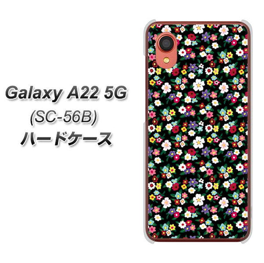 Galaxy A22 5G SC-56B docomo 高画質仕上げ 背面印刷 ハードケース【778 マイクロリバティプリントBK】
