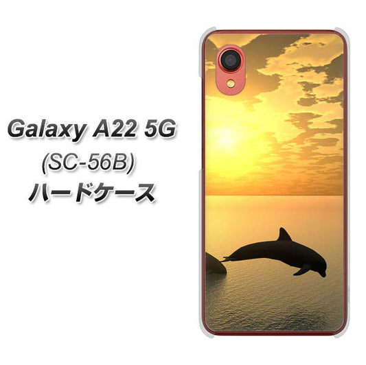 Galaxy A22 5G SC-56B docomo 高画質仕上げ 背面印刷 ハードケース【VA845 夕暮れのドルフィン】