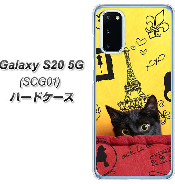 au ギャラクシー S20 5G SCG01 高画質仕上げ 背面印刷 ハードケース【686 パリの子猫】