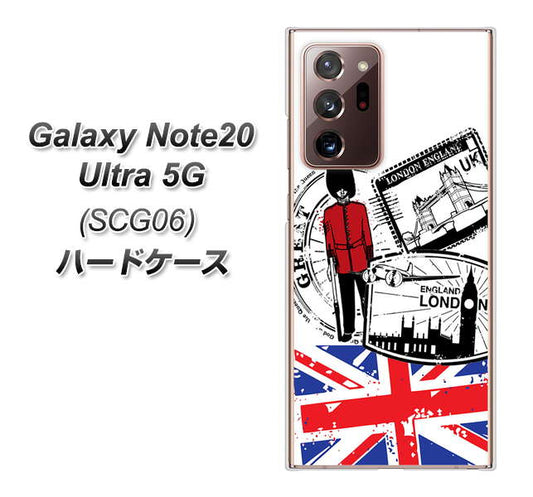 au ギャラクシー ノート20 ウルトラ 5G SCG06 高画質仕上げ 背面印刷 ハードケース【574 ＬＯＮＤＯＮ】