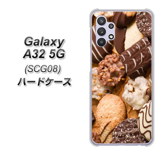 au ギャラクシーA32 5G SCG08 高画質仕上げ 背面印刷 ハードケース【442 クッキー mix】