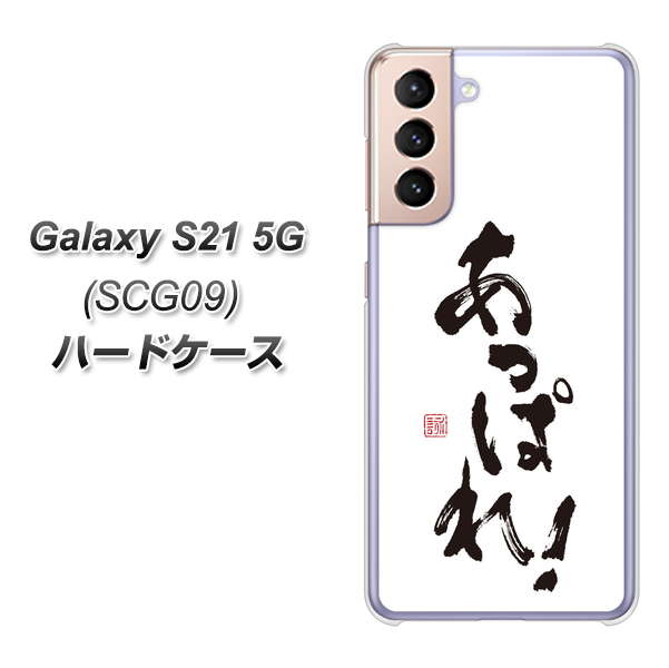 au ギャラクシーS21 5G SCG09 高画質仕上げ 背面印刷 ハードケース【OE846 あっぱれ！】