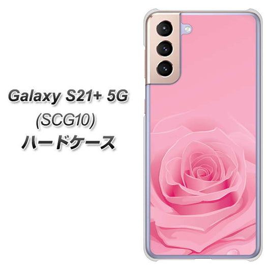 au ギャラクシーS21+ 5G SCG10 高画質仕上げ 背面印刷 ハードケース【401 ピンクのバラ】